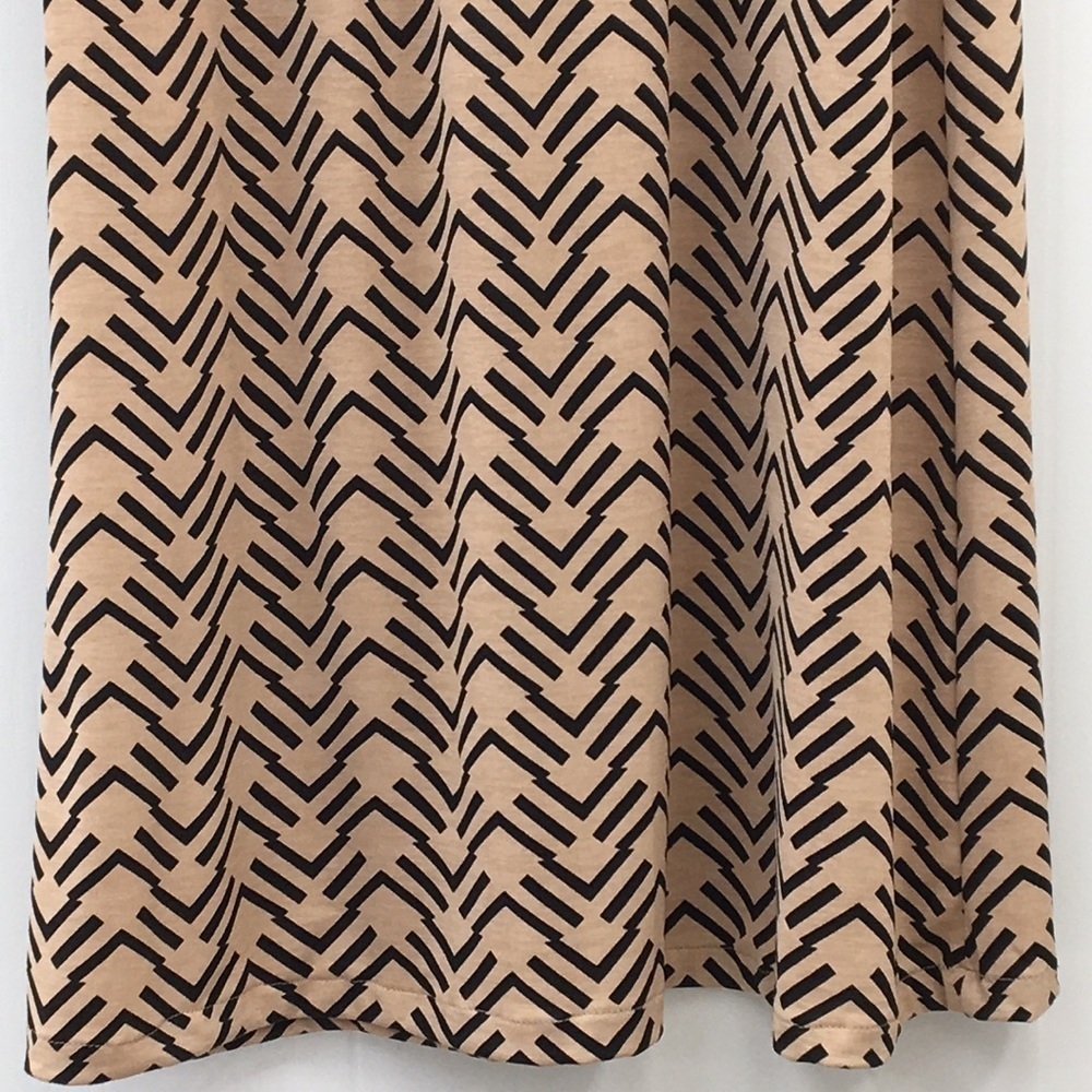 Three Pink Hearts Sleeveless Tank Tan Maxi Dress Size S EXCELLENT Condition - Picture 5 of 8